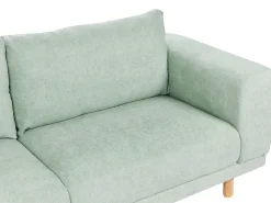Sohvat<Beliani 3-Istuttava Sohva Vakosametti Mintunvihrea Nivala