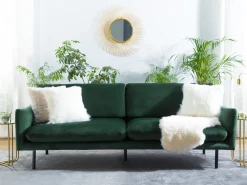 Sohvat<Beliani 3-Istuttava Sohva Vihrea Vinterbro