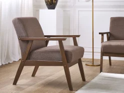 Sohvat<Beliani 6-Istuttava Sohvaryhma Kangas Ruskea Asnes