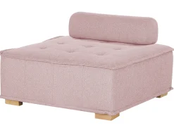 Online Beliani 4-Istuttava Sohvaryhma Kangas Vaaleanpunainen Tibro