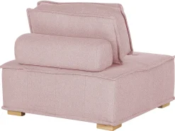 Online Beliani 4-Istuttava Sohvaryhma Kangas Vaaleanpunainen Tibro