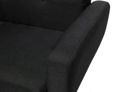 Fashion Beliani 6-Istuttava Sohvaryhma Kangas Musta Florli