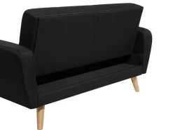 Fashion Beliani 6-Istuttava Sohvaryhma Kangas Musta Florli