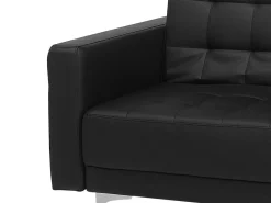 Hot Beliani 5-Istuttava Sohvaryhma Keinonahka Musta Aberdeen