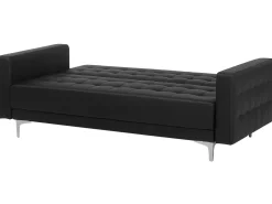 Hot Beliani 5-Istuttava Sohvaryhma Keinonahka Musta Aberdeen