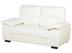 Sohvat<Beliani 5-Istuttava Sohvaryhma Keinonahka Kermanvalkoinen Vogar