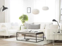 Sohvat<Beliani 5-Istuttava Sohvaryhma Keinonahka Valkoinen Aberdeen