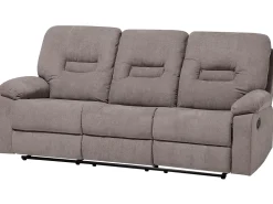 Sohvat<Beliani 6-Istuttava Sohvaryhma Manuaalisesti Saadettava Kangas Ruskeanharmaa Bergen