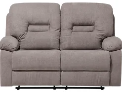 Sohvat<Beliani 6-Istuttava Sohvaryhma Manuaalisesti Saadettava Kangas Ruskeanharmaa Bergen