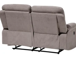 Sohvat<Beliani 6-Istuttava Sohvaryhma Manuaalisesti Saadettava Kangas Ruskeanharmaa Bergen