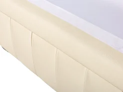 Store Beliani 4-Istuttava Sohvaryhma Nahka Kermanvalkoinen Chesterfield