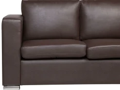 Sohvat<Beliani 6-Istuttava Sohvaryhma Nahka Ruskea Helsinki