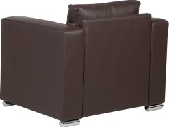 Sohvat<Beliani 6-Istuttava Sohvaryhma Nahka Ruskea Helsinki