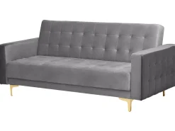 Cheap Beliani 5-Istuttava Sohvaryhma Sametti Harmaa Aberdeen