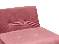 Best Sale Beliani 3-Istuttava Sohvaryhma Sametti Vaaleanpunainen Vestfold