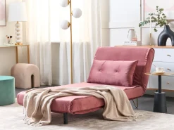 Best Sale Beliani 3-Istuttava Sohvaryhma Sametti Vaaleanpunainen Vestfold