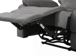 Shop Beliani 6-Istuttava Sohvaryhma Sametti Sahkosaadettava Tummanharmaa Bergen