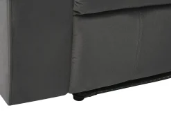 Shop Beliani 6-Istuttava Sohvaryhma Sametti Sahkosaadettava Tummanharmaa Bergen