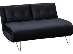 Sohvat<Beliani 3-Istuttava Sohvaryhma Sametti Musta Vestfold