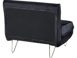 Sohvat<Beliani 3-Istuttava Sohvaryhma Sametti Musta Vestfold