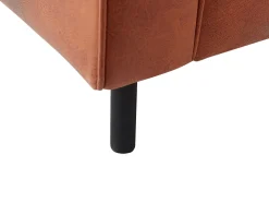 Sohvat<Beliani 3-Istuttava Tekonahkainen Sohva Ruskea Savalen