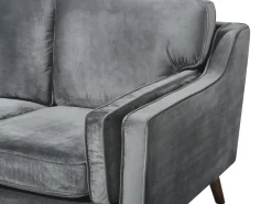 Best Beliani 2-Istuttava Tummanharmaa Sohva Lokka