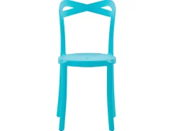 Flash Sale Beliani 2-Istuttava Turkoosi / Valkoinen Muovinen Bistrosetti Sersale / Camogli