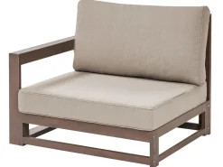 Outlet Beliani 2-Istuttava Ulkokulmasohva Sertifioitu Akaasia Tumma Puu Timor Ii