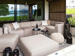 Hot Beliani 7-Istuttava Ulkokulmasohva Ja Rahi Kangas Vasenk. Beige Arezzo