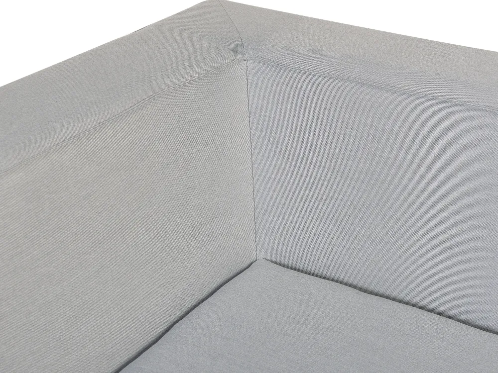 Cheap Beliani 7-Istuttava Ulkokulmasohva Ja Rahi Kangas Vasenk. Vaaleanharmaa Arezzo