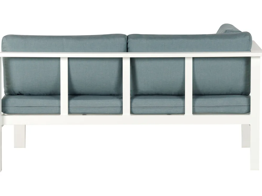 Cheap Beliani 5-Istuttava Ulkokulmasohvaryhma Alumiini Valkoinen/Vihrea Messina