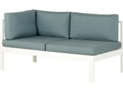 Cheap Beliani 5-Istuttava Ulkokulmasohvaryhma Alumiini Valkoinen/Vihrea Messina