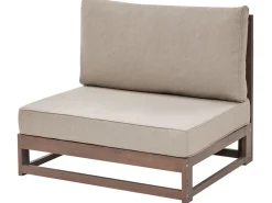 Store Beliani 5-Istuttava Ulkokulmasohvaryhma Sertifioitu Akaasia Tumma Puu Timor Ii