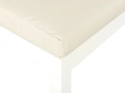 Cheap Beliani 5-Istuttava Ulkokulmasohvaryhma Alumiini Valkoinen/Beige Messina