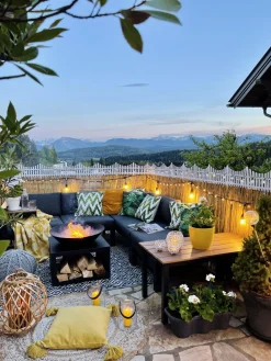 New Beliani 5-Istuttava Ulkokulmasohvaryhma Alumiini Musta/Harmaa Messina