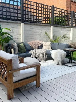 New Beliani 5-Istuttava Ulkokulmasohvaryhma Alumiini Musta/Harmaa Messina