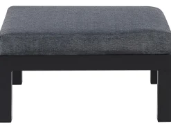 New Beliani 5-Istuttava Ulkokulmasohvaryhma Alumiini Musta/Harmaa Messina