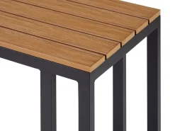 New Beliani 5-Istuttava Ulkokulmasohvaryhma Alumiini Musta/Harmaa Messina