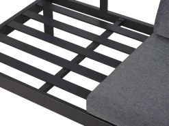 New Beliani 5-Istuttava Ulkokulmasohvaryhma Alumiini Musta/Harmaa Messina