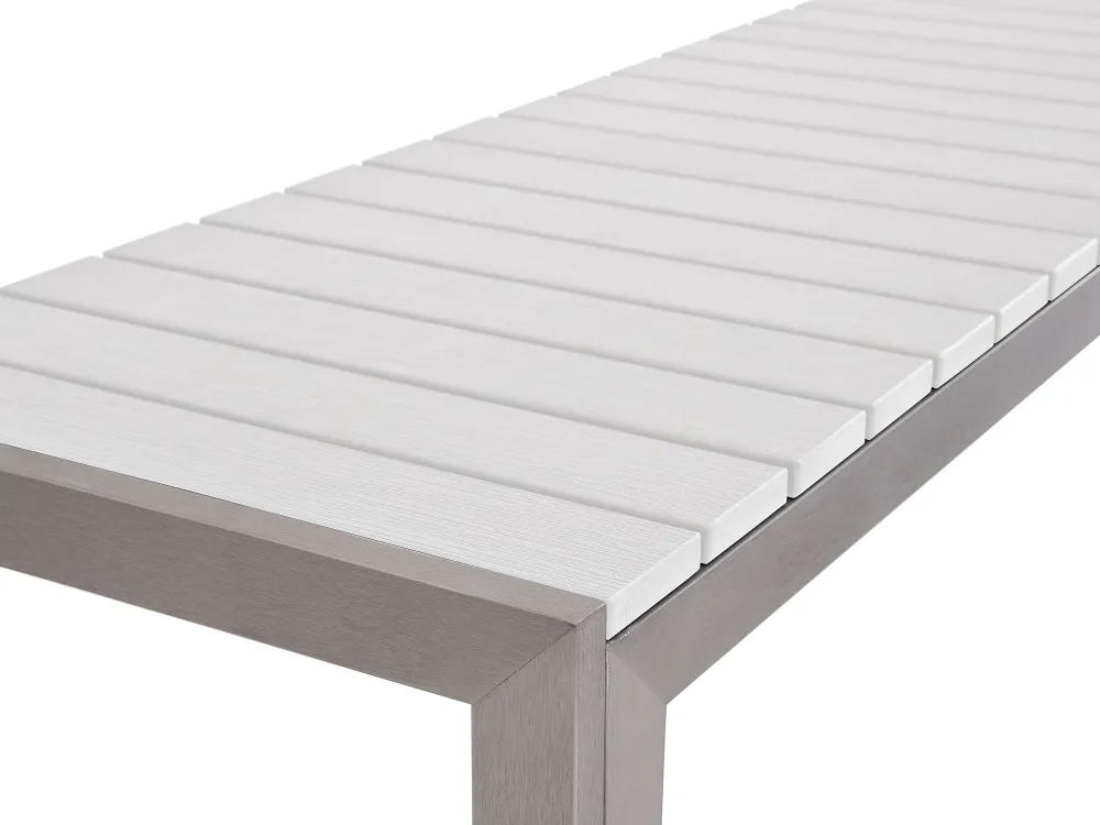 Ulkokalusteet<Beliani 6-Istuttava Ulkoruokailuryhma Alumiini Valkoinen Nardo