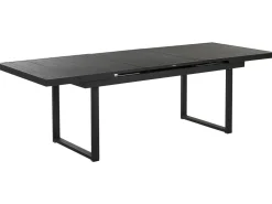 Ulkokalusteet<Beliani 6-Istuttava Ulkoruokailuryhma Alumiini Musta/Harmaa Valcanetto/Taviano