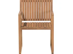 Hot Beliani 8-Istuttava Ulkoruokailuryhma Akaasia Vaalea Puu/Harmaa Sassari