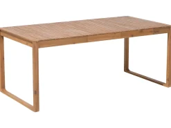 Hot Beliani 8-Istuttava Ulkoruokailuryhma Akaasia Vaalea Puu/Harmaa Sassari