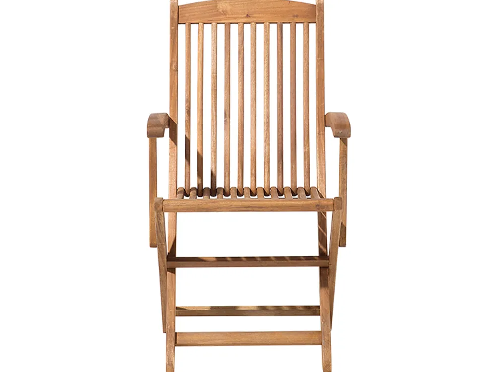 Ulkokalusteet<Beliani 8-Istuttava Ulkoruokailuryhma Akasiapuu Beige/Sininen Maui