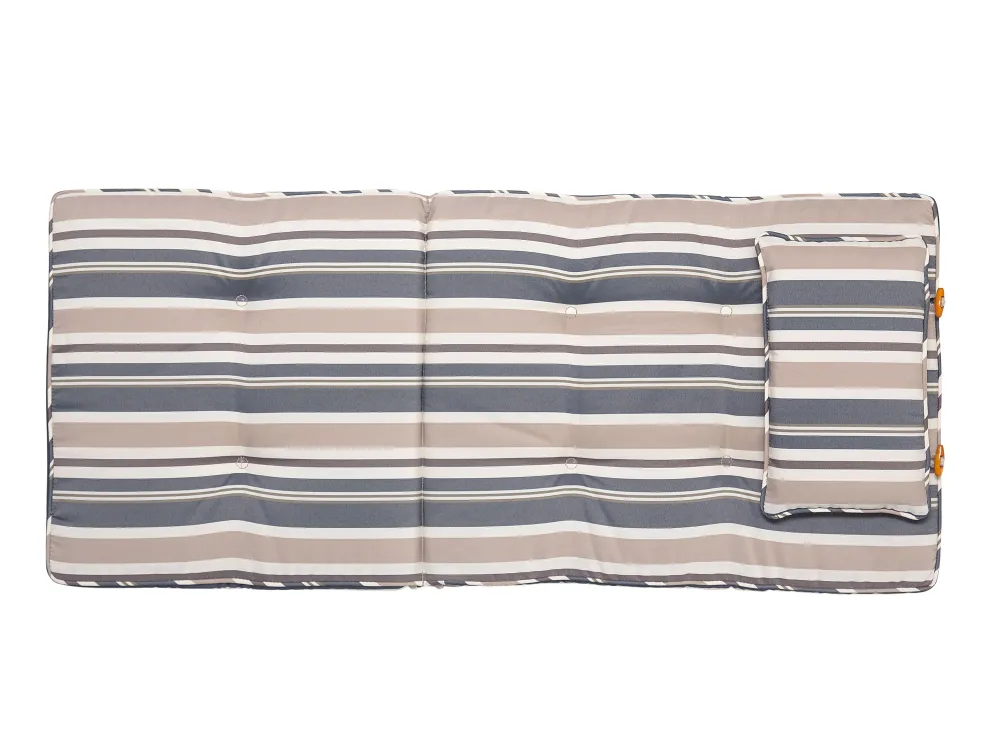 Ulkokalusteet<Beliani 8-Istuttava Ulkoruokailuryhma Akasiapuu Beige/Sininen Maui