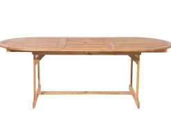 Ulkokalusteet<Beliani 8-Istuttava Ulkoruokailuryhma Akasiapuu Beige/Sininen Maui