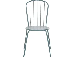 Ulkokalusteet<Beliani 4-Istuttava Ulkoruokailuryhma Aurinkovarjolla Teras Vaaleansininen Calvi