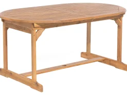 Sale Beliani 8-Istuttava Ulkoruokailuryhma Akasiapuu Vaalea Puu Maui