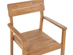 Ulkokalusteet<Beliani 6-Istuttava Ulkoruokailuryhma Vaalea Akasiapuu Fornelli