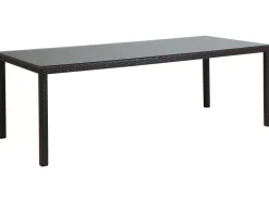 Ulkokalusteet<Beliani 8-Istuttava Ulkoruokailuryhma Polyrottinki Tummanruskea Italy